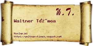 Waltner Tímea névjegykártya